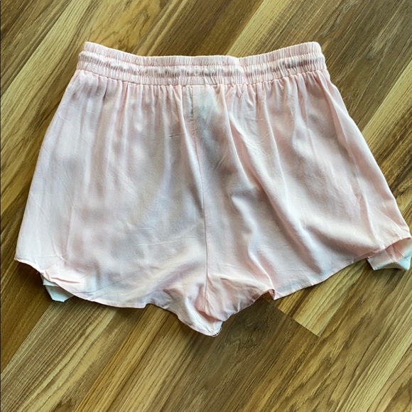 LF BSBW Drawstring Pink Color Block Shorts Medium - Picture 4 of 4